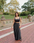 Sleeveless Satin Blouse