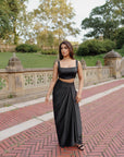 Sleeveless Satin Blouse