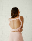 Sleeveless Adjustable Blouse - Blush - MOR Collections