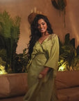 Satin Drape Skirt