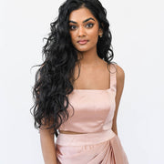 Sleeveless Satin Blouse