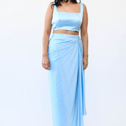 Satin Drape Skirt