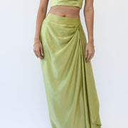 Satin Drape Skirt