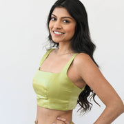 Sleeveless Satin Blouse