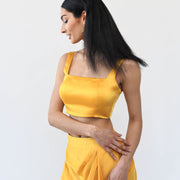 Sleeveless Satin Blouse