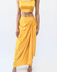 Satin Drape Skirt