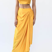 Satin Drape Skirt