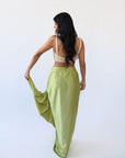 Satin Drape Skirt