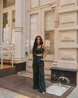 Sleeveless Adjustable Blouse - Emerald - MOR Collections