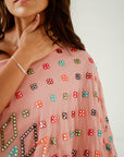 Mosaic One-Shoulder Blush Drape - MOR Collections